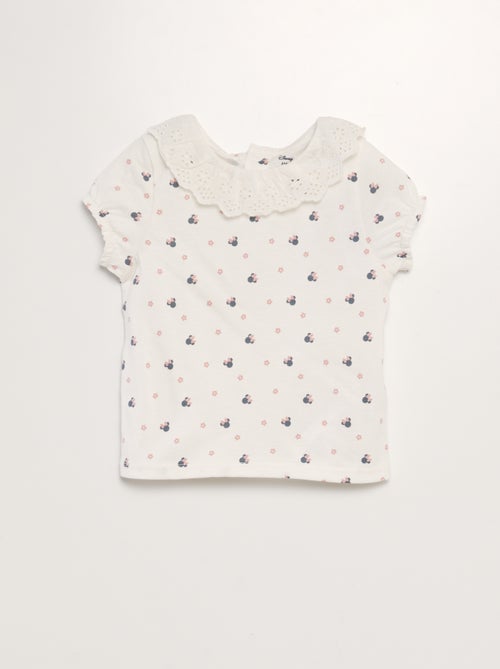 T-shirt com gola claudine 'Disney' - Kiabi