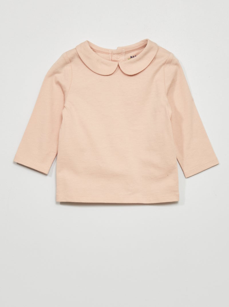 T-shirt com gola Claudine ROSA - Kiabi