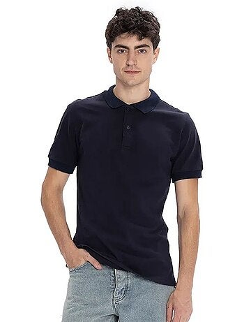 T-shirt com gola polo e botões giesto