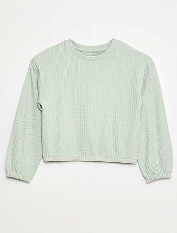 T-shirt com gola redonda