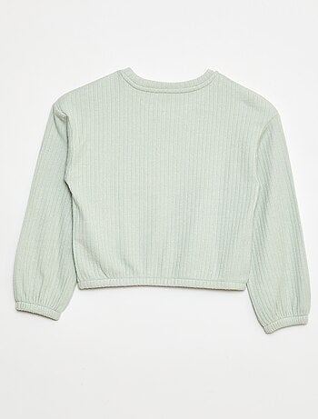 T-shirt com gola redonda