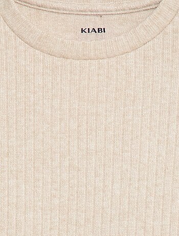 T-shirt com gola redonda