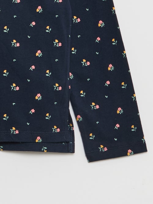 T-shirt com gola redonda com folhos - So Easy - Kiabi