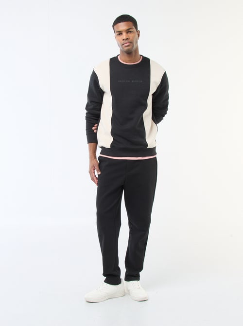 T-shirt com gola redonda de algodão - Kiabi