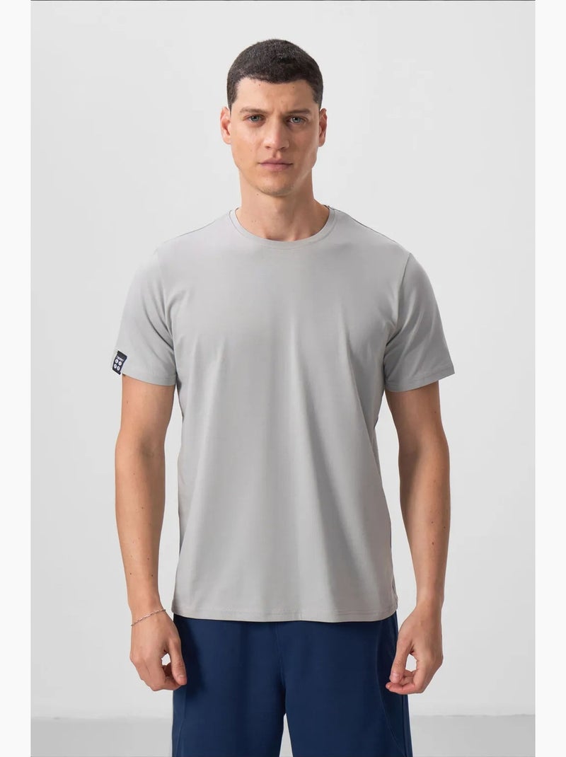 T-shirt com gola redonda de corte confortável tommy Azul-safira - Kiabi
