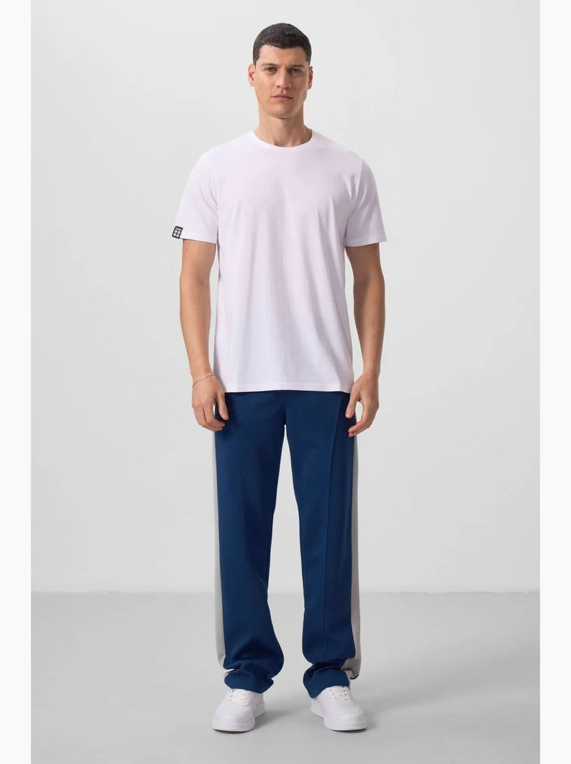T-shirt com gola redonda de corte confortável tommy Branco Preto - Kiabi