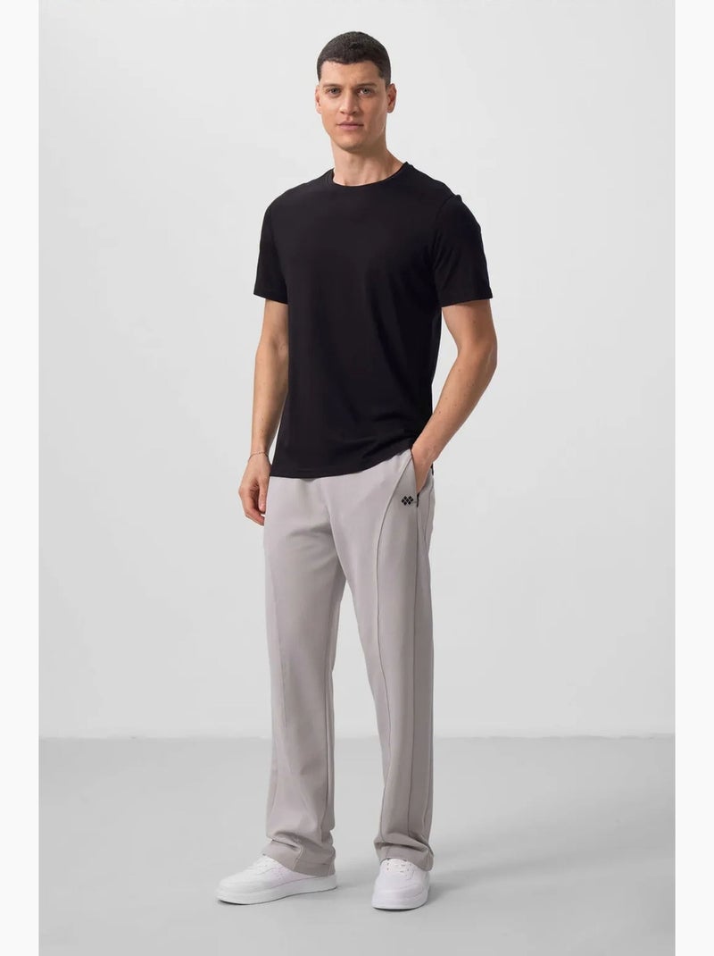 T-shirt com gola redonda de corte confortável tommy Branco Preto - Kiabi