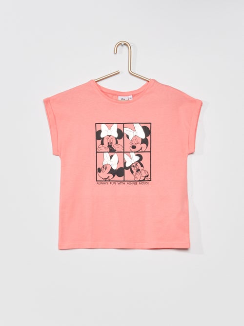 T-shirt com gola redonda 'Minnie' - Kiabi