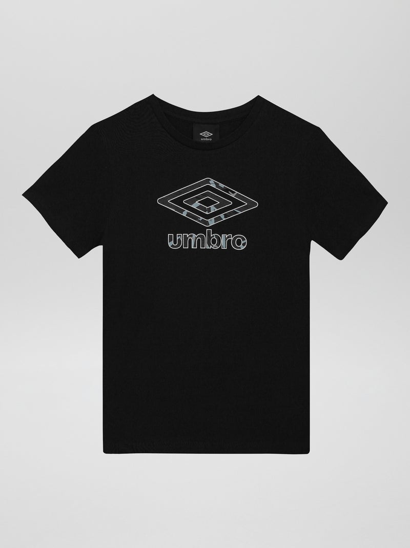 T-shirt com gola redonda 'Umbro' PRETO - Kiabi