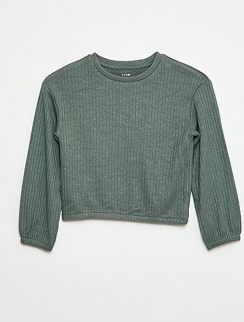 T-shirt com gola redonda