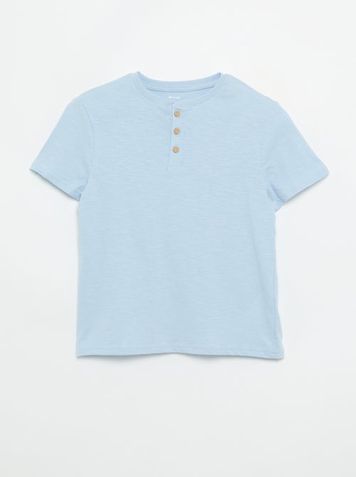 T-shirt com gola tunisina - Kiabi T-shirt com gola tunisina - Kiabi