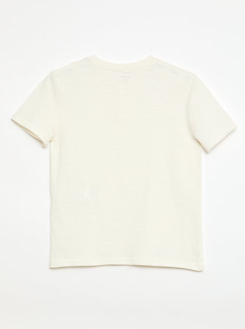 T-shirt com gola tunisina - Kiabi