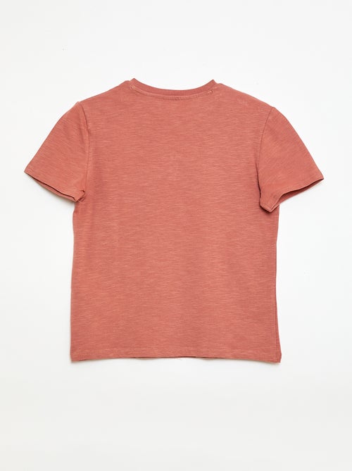 T-shirt com gola tunisina - Kiabi