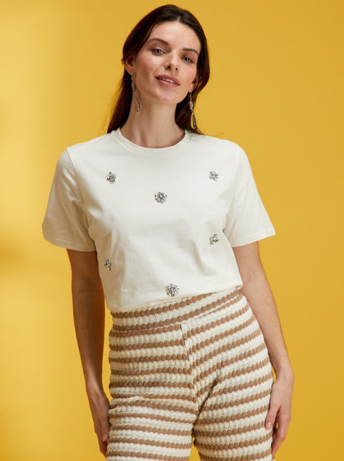 T-shirt com joias de fantasia - Kiabi