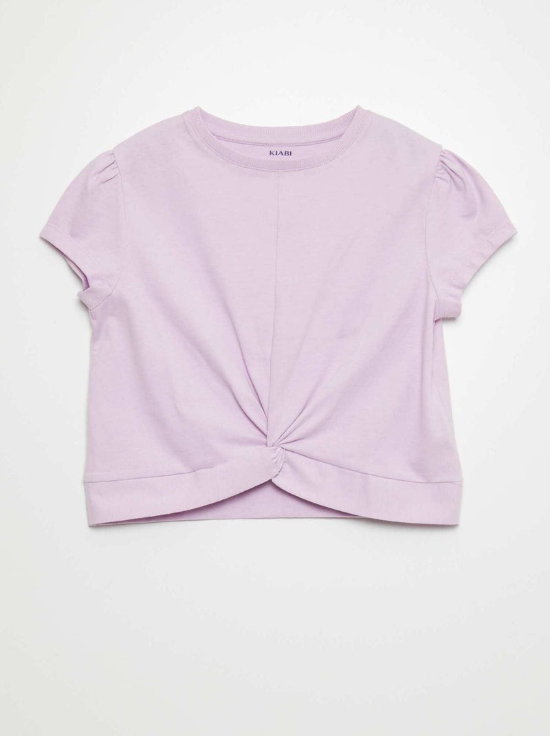 T-shirt com laço à frente VIOLETA - Kiabi
