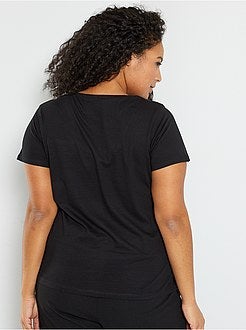 T-shirt com lantejoulas 'Mulher Maravilha' - Kiabi