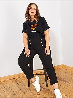T-shirt com lantejoulas reversíveis 'Supergirl' - Kiabi
