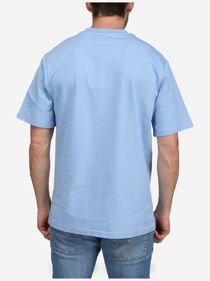 T-shirt com logótipo - frilivin Azul-céu - Kiabi