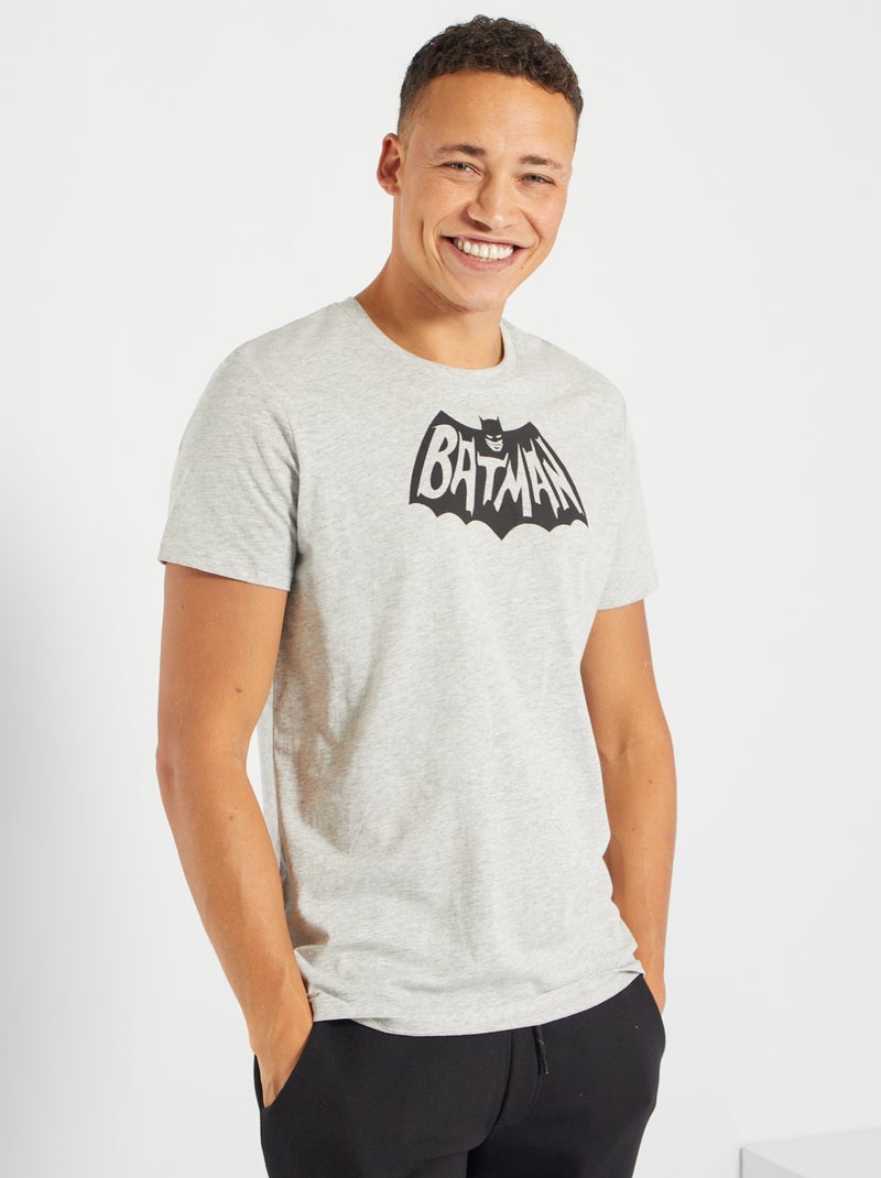 T-shirt com logótipo 'Batman' vintage CINZA - Kiabi