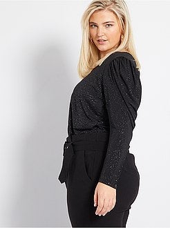 T-shirt com manga de balão - Kiabi