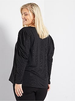 T-shirt com manga de balão - Kiabi