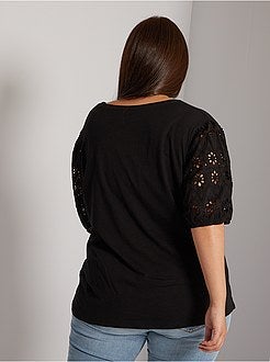 T-shirt com manga de balão - Kiabi