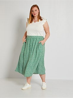 T-shirt com mangas com folhos - Kiabi