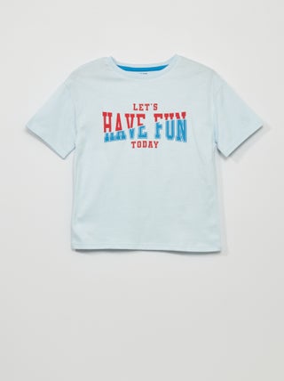 T-shirt com mensagem