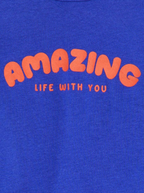 T-shirt com mensagem - Kiabi