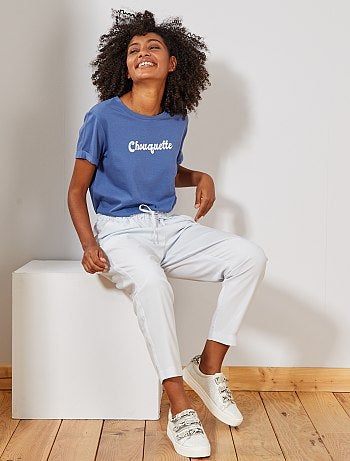 T-shirt com mensagem - Kiabi