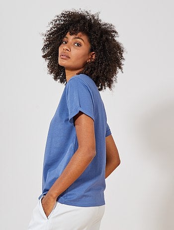 T-shirt com mensagem - Kiabi