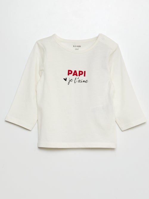 T-shirt com mensagem - Kiabi