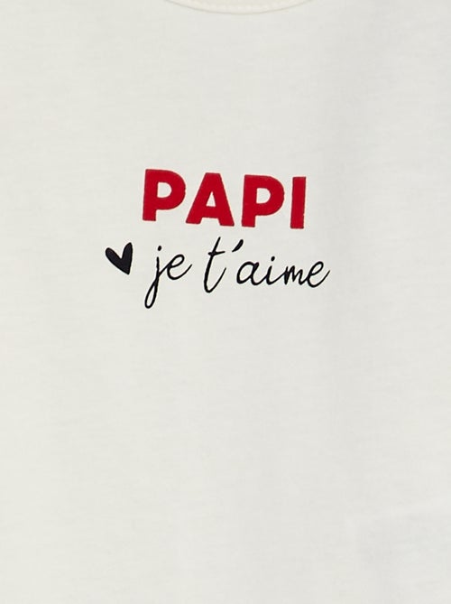 T-shirt com mensagem - Kiabi