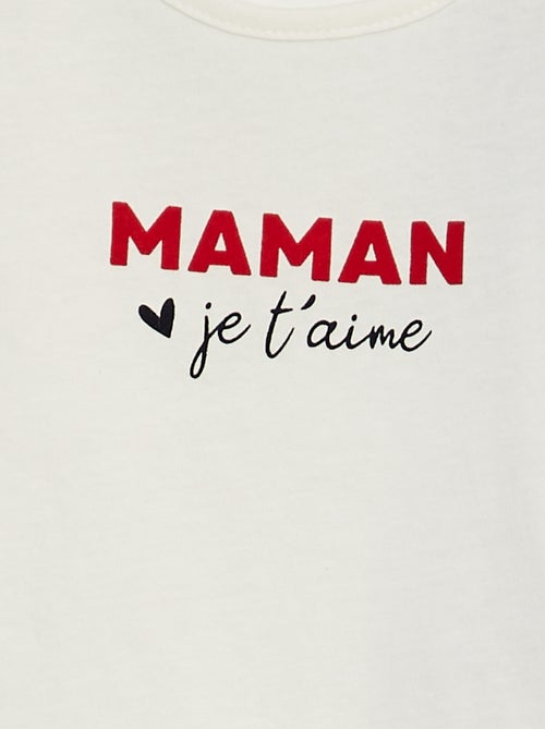 T-shirt com mensagem - Kiabi