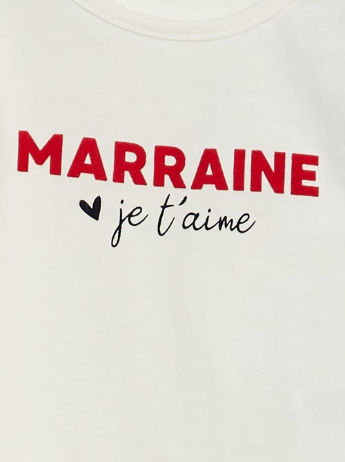 T-shirt com mensagem - Kiabi