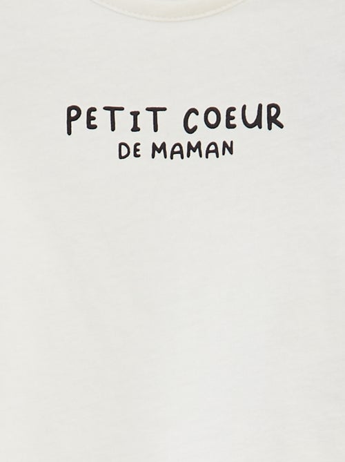 T-shirt com mensagem - Kiabi