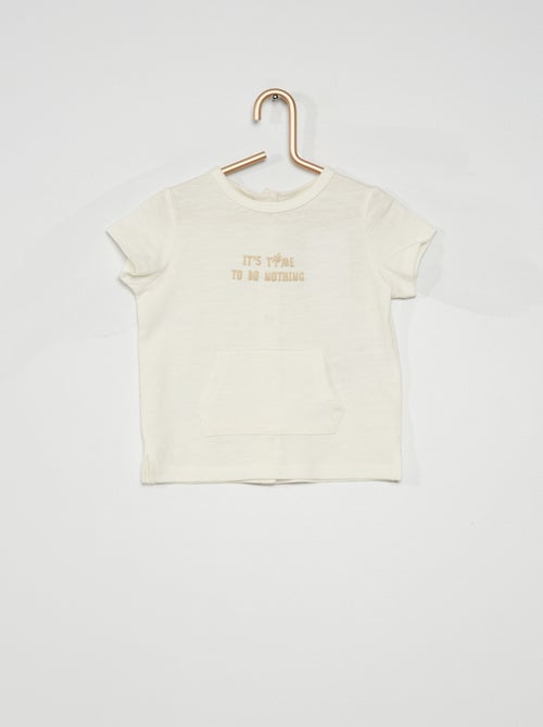 T-shirt com mensagem - Kiabi