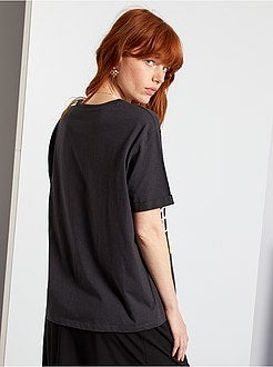 T-shirt com mensagem - Kiabi