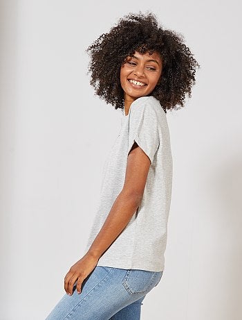 T-shirt com mensagem - Kiabi