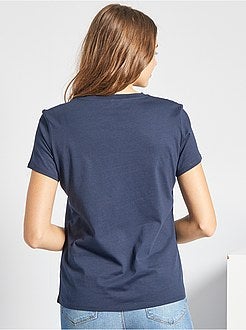T-shirt com mensagem de 'conceção ecológica' - Kiabi