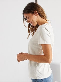 T-shirt com mensagem de 'conceção ecológica' - Kiabi