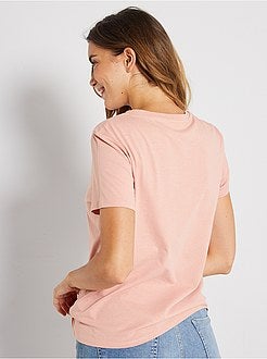 T-shirt com mensagem de 'conceção ecológica' - Kiabi