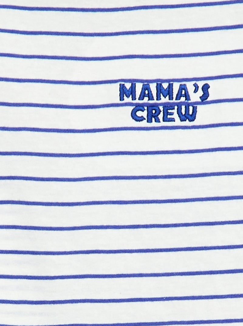 T-shirt com mensagem Dia da Mãe Azul - Kiabi