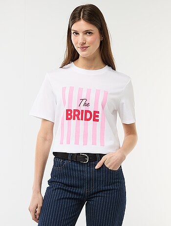 T-shirt com mensagem EVJF