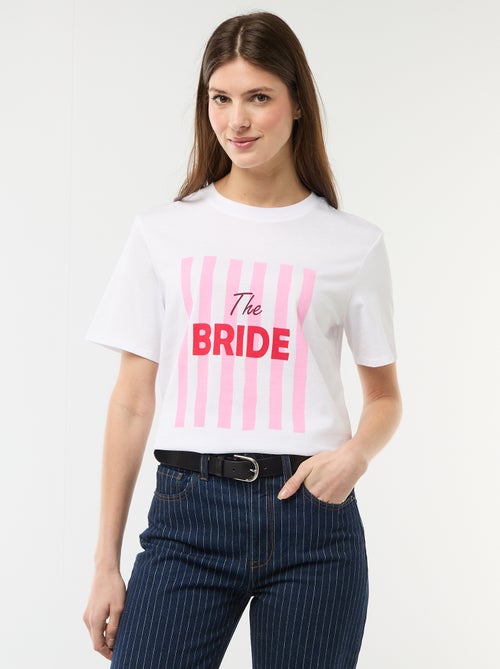 T-shirt com mensagem EVJF - Kiabi