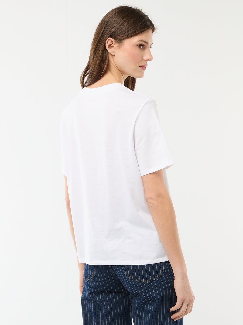 T-shirt com mensagem EVJF Azul - Kiabi