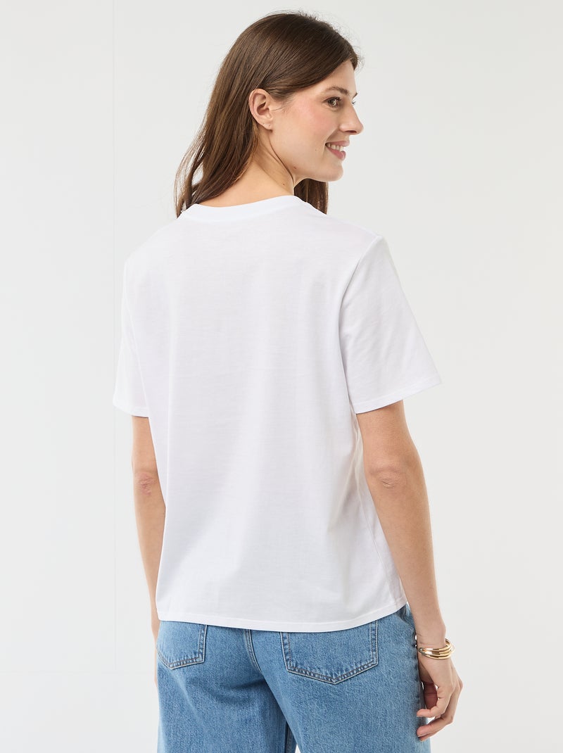 T-shirt com mensagem EVJF Azul - Kiabi