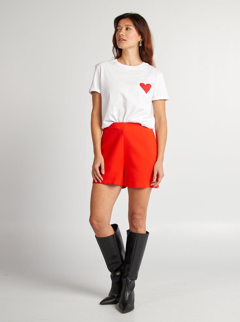 T-shirt com mensagem EVJF BRANCO - Kiabi