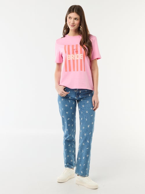 T-shirt com mensagem EVJF - Kiabi
