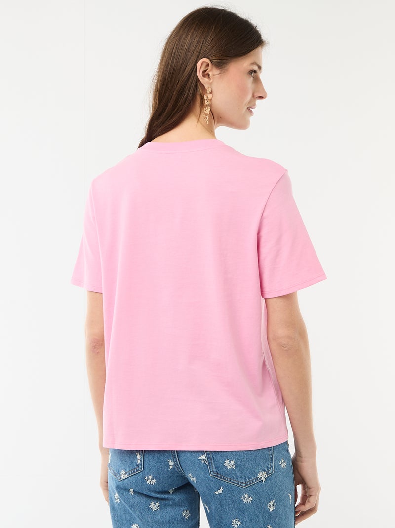 T-shirt com mensagem EVJF Rosa - Kiabi
